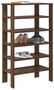 vidaXL Ράφι παπουτσιών καφέ δρυς 61x32x105 cm Κατασκευασμένο ξύλο