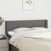 vidaXL Κεφαλάρι με Πτερύγια Σκούρο Γκρι 147x16x78/88 εκ. Υφασμάτινο