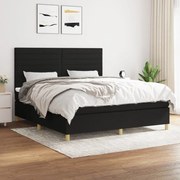 ΚΡΕΒΑΤΙ BOXSPRING ΜΕ ΣΤΡΩΜΑ ΜΑΥΡΟ 180X200 ΕΚ. ΥΦΑΣΜΑΤΙΝΟ 3142435