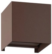 Απλίκα Φωτιστικό Τοίχου 2xLED 2,8W ΙΡ54 Up Down Calpino 3 Eglo-901066-Σκουριασμένο 901066