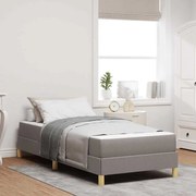 vidaXL Κρεβάτι με ελατήρια Ταμπά, Καφέ 90 x 190 cm