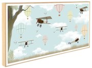 Παιδικό Κάδρο Αεροπλάνα και Αερόστατα KDP200 30x60cm