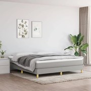 ΠΛΑΙΣΙΟ ΚΡΕΒΑΤΙΟΥ BOXSPRING ΑΝΟΙΧΤΟ ΓΚΡΙ 160X200 ΕΚ. ΥΦΑΣΜΑΤΙΝΟ 3120622