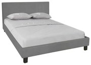 Κρεβάτι Wilton Διπλό Ύφασμα Γκρι . Διάσταση: 149x203x89(Στρώμα 140x190)cm