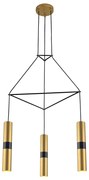 Φωτιστικό Οροφής Τρίφωτο Aca Da Vinci HM853P56BR Gold