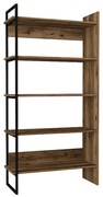 Βιβλιοθήκη Cecilia 216013 216013 91,8x34,8x180cm Walnut Μελαμίνη