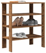 Ράφι παπουτσιών vidaXL Παλιό ξύλο 61x32x70 cm Κατασκευασμένο ξύλο