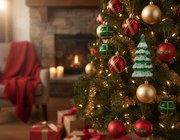 Σετ πλαστικά στολίδια Fancy 24 τεμάχια