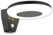 Απλίκα Ηλιακό Φωτιστικό Τοίχου LED 4,4W με Ανιχνευτή Κίνησης IP44 4000Κ Μαύρο 5-009 Lumen-5-009-Μαύρο 5-009