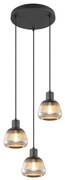 Φωτιστικό Οροφής Tarifa 362830332 37x150cm 3xE27 25W Chrome-Black Trio Lighting