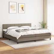 ΚΡΕΒΑΤΙ BOXSPRING ΜΕ ΣΤΡΩΜΑ TAUPE 200X200 ΕΚ. ΥΦΑΣΜΑΤΙΝΟ 3140085