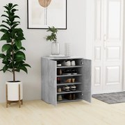 vidaXL Παπουτσοθήκη Γκρι Σκυροδέματος 60 x 35 x 70 εκ. από Μοριοσανίδα