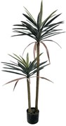 Διακοσμητικό φυτό Dracaena palm σε γλάστρα Inart πράσινο pp Υ125εκ