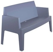 BOX DARK GREY KANAΠEΣ ΠΟΛ/ΝΙΟΥ SIESTA 138Χ62Χ80εκ.