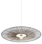 Κρεμαστό Φωτιστικό Οροφής Λευκό-Φυσικό Μπαμπού 19107 Zambelis-19107-Λευκό 19107