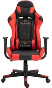 Καρέκλα Gaming Raptor Alyx-Kokkino - PVC,Μέταλλο - PoliHome