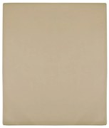 Σεντόνια με Λάστιχο 2 τεμ. Taupe 90 x 200 εκ. Βαμβακερό Ζέρσεϊ 136221