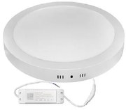 Πλαφονιέρα Φωτιστικό Οροφής Στρογγυλή LED 30W Αλουμινίου Lumen-21-03031100-Λευκό 21-03031100