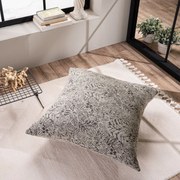 Μαξιλαροθήκη Διακοσμητική Montana 07 Dark Grey Teoran 65Χ65 Acrylic,Cotton,Polyester