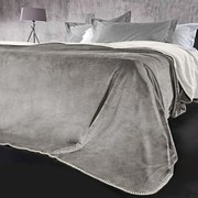 Κουβέρτα Velvet (Σετ 2τμχ) Silver Guy Laroche Υπέρδιπλo 220x240cm 100% Βαμβακερή Φανέλα