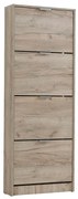 Παπουτσοθήκη Hugo 24 Γκρί Δρύς 67x28x155 εκ. 67x28x155 εκ.