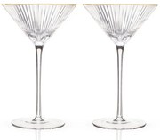 Viski Σετ 2 Ποτηριών Meridian Crystal Για Μαρτίνι