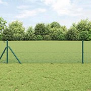 vidaXL Φράχτης με Στήλες. Πράσινο 0.8 x 25 m Ατσάλι