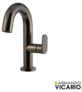 Μπαταρία Νιπτήρα με βαλβίδα Clic Clac Armando Vicario Slim Black Chrome 500010-405