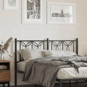 vidaXL Κεφαλάρι Μαύρο 140 εκ. Μεταλλικό