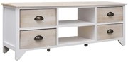 vidaXL Έπιπλο Τηλεόρασης 108 x 30 x 40 εκ. από Μασίφ Ξύλο Παυλώνιας