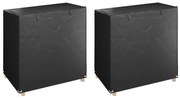 vidaXL Κάλυμμα Κούνιας 2 τεμ. 8 Κρίκοι 125x90x135/165 εκ Πολυαιθυλένιο