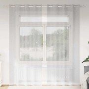 vidaXL Κουρτίνες 2 pcs Ανοιχτό γκρι 140 x 260 εκ. Πολυεστέρας