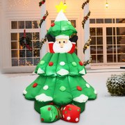 Φουσκωτό INFLATABLE UP&amp;DOWN XMAS TREE 20 LED ΛΑΜΠ.ΑΝΤΑΠ.(12V) CW ΣΤΑΘΕΡΟ IP44 120*100*180cm 2m ΚΑΛ ACA X07202498