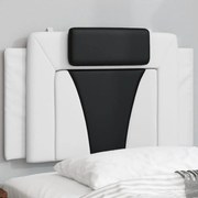 vidaXL Μαξιλάρι για Κεφαλάρι Λευκό και μαύρο 80εκ. από Συνθετικό Δέρμα