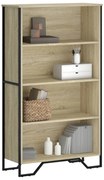 vidaXL Βιβλιοθήκη Sonoma Δρυς 80x31x137,5 εκ. από Επεξεργασμένο Ξύλο
