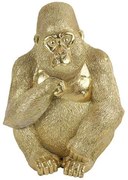 Διακοσμητικός Γορίλας 013.786865 17,5x23,5cm Gold Ceramic