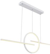 Κρεμαστό Φωτιστικό Οροφής LED 50W Λευκό 3CCT Dimmable Barral 46-67121-50W Globo Lighting 46-67121-50W