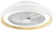Ανεμιστήρας Οροφής LED 44W Λευκό Όψη Ξύλου DC Μοτέρ 3280 Spotlight-6782-Λευκό 6782