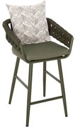 Σκαμπό Bar Με Μαξιλάρι Camden HM6142.09 56x60x108cm Olive