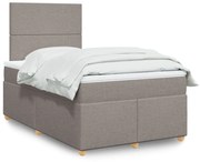 ΚΡΕΒΑΤΙ BOXSPRING ΜΕ ΣΤΡΩΜΑ TAUPE 120X200 ΕΚ. ΥΦΑΣΜΑΤΙΝΟ 3293544