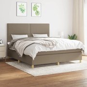 ΚΡΕΒΑΤΙ BOXSPRING ΜΕ ΣΤΡΩΜΑ TAUPE 180X200 ΕΚ. ΥΦΑΣΜΑΤΙΝΟ 3142277