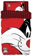 Beauty Home Σετ πάπλωμα μονό Art 6192 Space Jam Sylvester 160x240 Κόκκινο