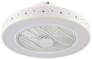 Ανεμιστήρας Οροφής Almanor 101000410 Με Φως Led Και Τηλεχειριστήριο Φ50x19cm 36W White Inlight Διάμετρος 50cm