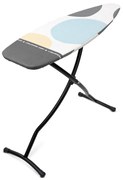 Τραπέζι σιδερώματος Brabantia D 1003387, 135x45 cm, 7 θέσεις ρύθμισης, ανθεκτική στη θερμότητα ζώνη σιδερώματος, PerfectFlow, Λευκό/γκρι