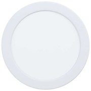 Φωτιστικό Οροφής - Σποτ 99203 Fueva Led Ø166 3000K White Eglo Μέταλλο,Πλαστικό