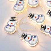 "METAL CHRISTMAS MOTIFS" ΧΙΟΝΑΝΘΡΩΠΟΣ 10LED ΛΑΜΠΑΚ ΣΕΙΡΑ ΜΠΑΤΑΡ.(3xAA)ΘΕΡΜΟ ΛΕΥΚΟ IP20 135+30cm Δ ACA XMSNMAN102A