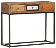 vidaXL Τραπέζι Κονσόλα Χρυσό 90 x 30 x 75 εκ. Μασίφ Ανακυκλωμένο Ξύλο