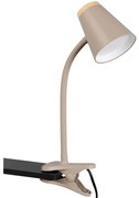 Φωτιστικό Γραφείου Με Κλιπ Pongo R25831143 9,5x33cm 1xLed 500lm 4,5W 3000K Beige RL Lighting