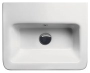 Bianco Ceramica City MCITY83 Λευκός Πορσελάνινος Νιπτήρας Μπάνιου Κρεμαστός ή Ένθετος ή Επικαθήμενος Επίπλου 50x40cm