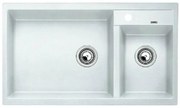 Blanco Metra 9 White SILGRANIT™ PuraDur™ Γρανιτένιος Νεροχύτης Ένθετος με 2 Γούρνες 86x50cm